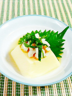 たまご豆腐に、竹輪&大葉♪-レシピのメイン写真