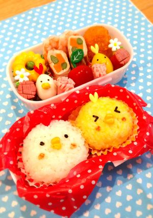 キャラ弁簡単おにぎり運動会可愛いキャラ弁-レシピのメイン写真