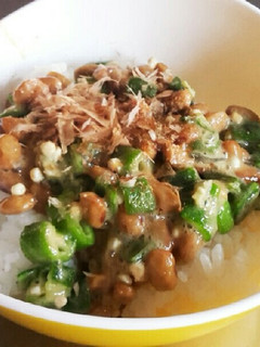 納豆オクラのネバネバ丼-レシピのメイン写真