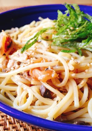 梅しそ和風サバパスタ-レシピのメイン写真