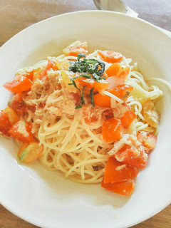 爽やかゆず胡椒パスタ~冷製~-レシピのメイン写真