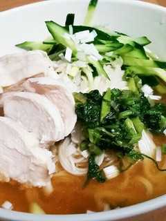 ★飽きたらこれ!さっぱり鶏ハム素麺★-レシピのメイン写真