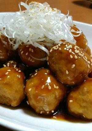 揚げずにヘルシー肉団子☆甘辛照り焼きダレ-レシピのメイン写真