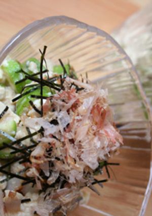 オクラとちくわのポロポロ豆腐サラダ-レシピのメイン写真