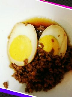 ゆで卵と挽肉の醤油煮-レシピのメイン写真