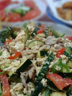 ゴーヤとズッキーニのチャンプルー-レシピのメイン写真