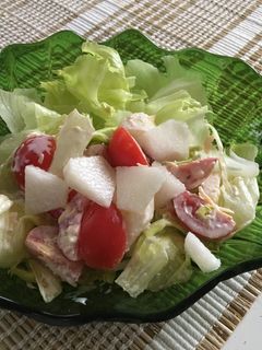 梨入りサラダ-レシピのメイン写真