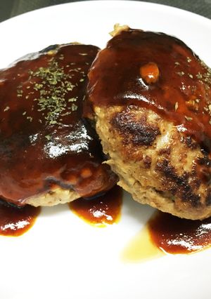 合挽き肉と豆腐のシンプルハンバーグ-レシピのメイン写真