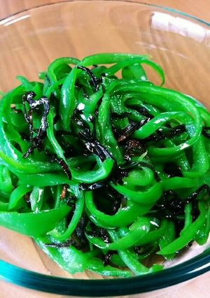 ピーマンと塩昆布のあっさり和え-レシピのメイン写真