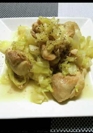 鶏もも&キャベツの蒸し焼き♡簡単♡-レシピのメイン写真