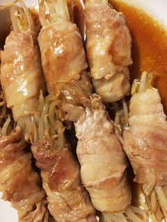 楽チン!美味しい!もやしの肉巻き-レシピのメイン写真