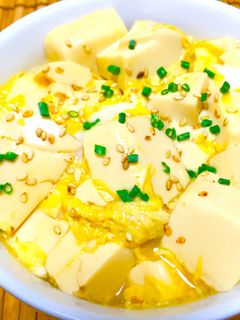 トロトロ☆半熟卵の豆腐たまご丼-レシピのメイン写真