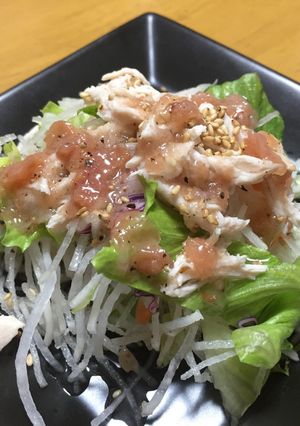 ササミと梅肉のさっぱりサラダ-レシピのメイン写真