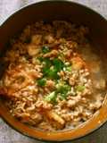 【かーちゃんの味】肉そぼろキムチ雑炊