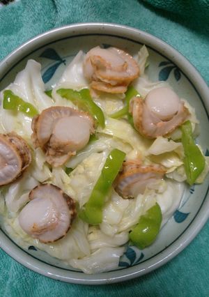 ホタテとキャベツのバター炒め-レシピのメイン写真
