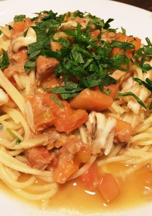 アンチョビのトマトパスタ-レシピのメイン写真