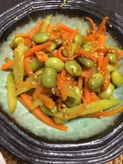 枝豆と人参のきんぴら-レシピのメイン写真