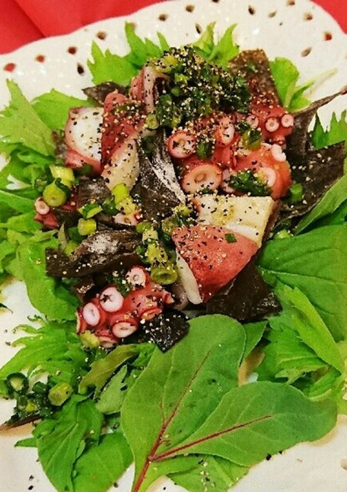 タコと酢こんぶの和風簡単♪昆布だしサラダ-レシピのメイン写真
