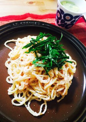 生クリーム不要！たらこクリームパスタ-レシピのメイン写真