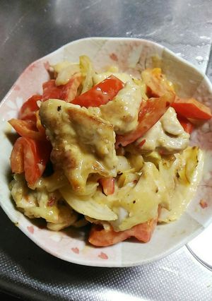 鶏肉とパプリカのスイートチリマヨ和え☆-レシピのメイン写真