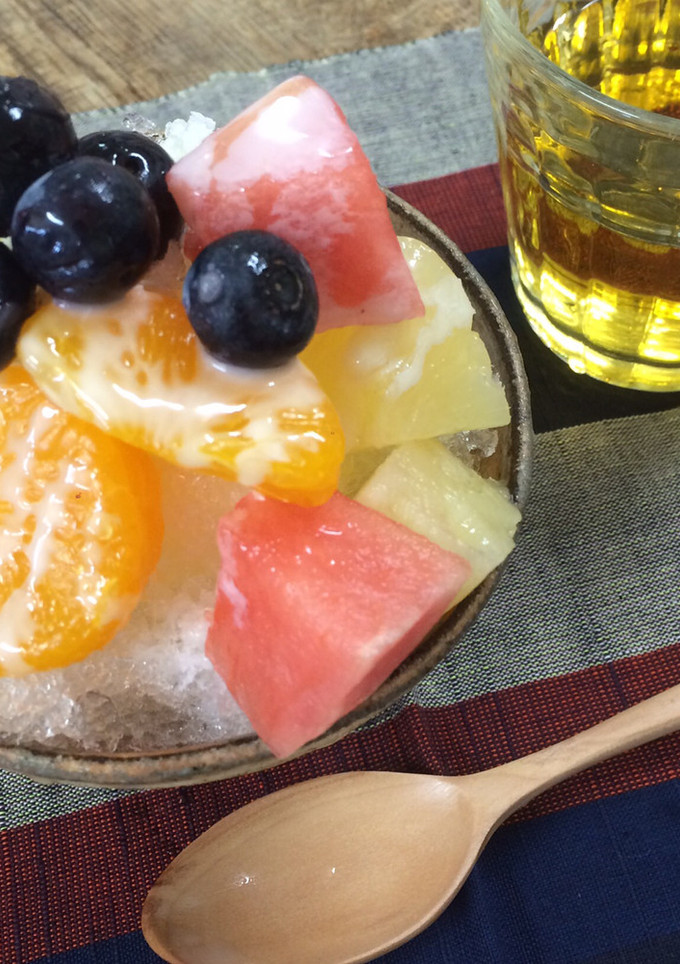 白くま風かき氷-レシピのメイン写真