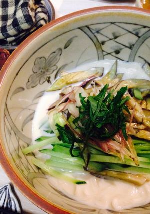 こくうま♡豆乳ごまだれ素麺♪-レシピのメイン写真
