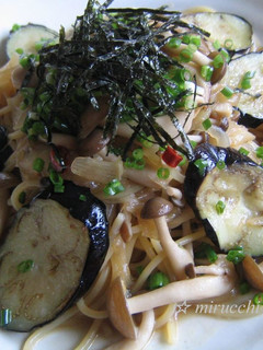 ナスときのこの和風パスタ❤にんにく風味-レシピのメイン写真