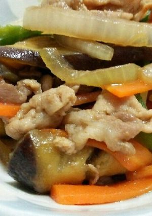 茄子と豚肉の味噌炒め-レシピのメイン写真