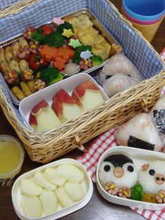 ピングー・ブタさん弁当-レシピのメイン写真