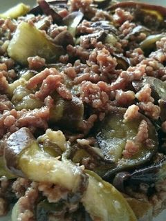 なすび の 肉味噌あえ-レシピのメイン写真