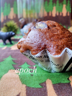 秋の味!マロンココアマフィン-レシピのメイン写真