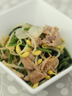 ほうれん草と豚肉のニンニクバターソテー-レシピのメイン写真