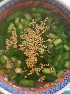 ニラとワカメとネギのスープ♪焼飯のおとも-レシピのメイン写真