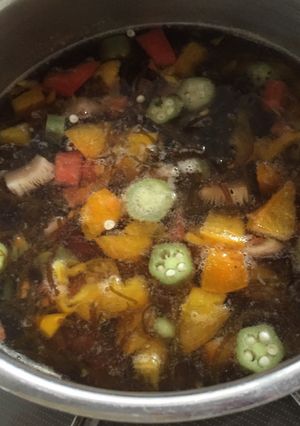 もずくとオクラのトマト風味スープ-レシピのメイン写真
