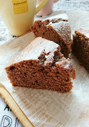 ホケミで簡単☆卵不使用チョコケーキ。-レシピのメイン写真