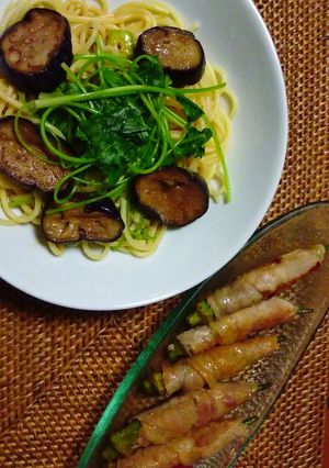 オクラと梅肉のパスタ-レシピのメイン写真