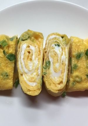 常備菜18☆ねぎ入り卵焼き♪お弁当にも！-レシピのメイン写真