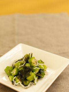 オクラとしらすのわさびポン酢和え-レシピのメイン写真