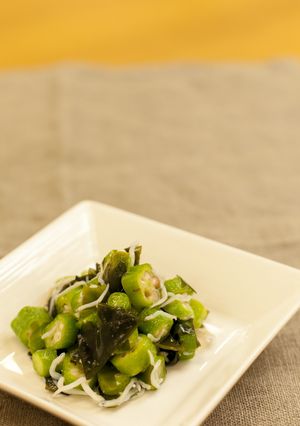 オクラとしらすのわさびポン酢和え-レシピのメイン写真