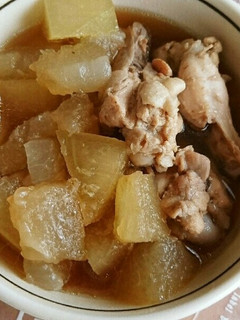 冬瓜と鶏手羽元のしょうが煮-レシピのメイン写真