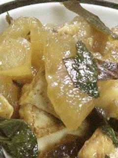冬瓜と厚揚げの炒め煮-レシピのメイン写真
