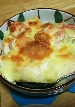 ﾁｰｽﾞﾎﾟﾃﾄ焼き☺ﾀﾗﾏﾖｿｰｽ-レシピのメイン写真