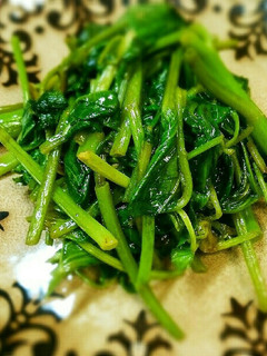 簡単で美味しい!空心菜の油炒め-レシピのメイン写真