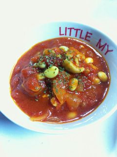 チキンと大豆のトマト煮込み-レシピのメイン写真