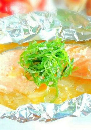 フライパンで簡単！鮭の味噌マヨホイル焼き-レシピのメイン写真