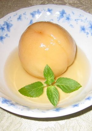 モモのコンポート-レシピのメイン写真