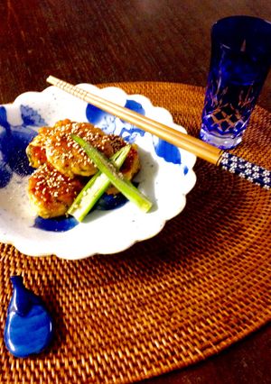 ヤゲン入り鶏胸肉とお豆腐で甘辛つくね♪-レシピのメイン写真