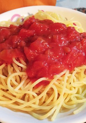 超ズボラな簡単トマトの冷製パスタ☆-レシピのメイン写真