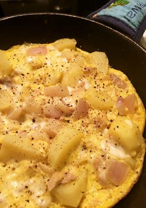 じゃがいもとツナのチーズオムレツ♪-レシピのメイン写真
