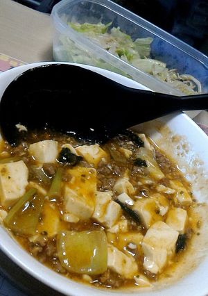 麻婆豆腐のもとと一緒に入れる具-レシピのメイン写真
